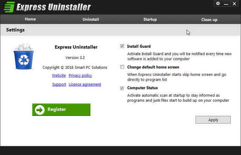 强力卸载工具Express Uninstaller 软件界面预览