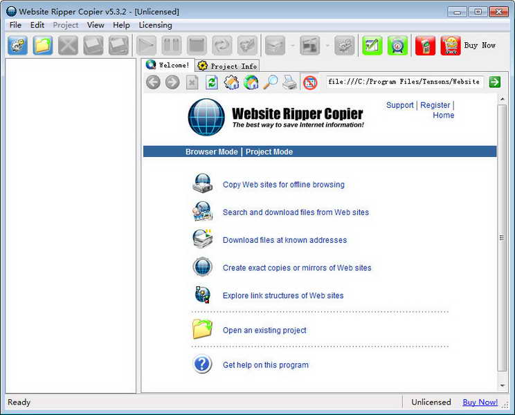 Website Ripper Copier（离线网页浏览器）