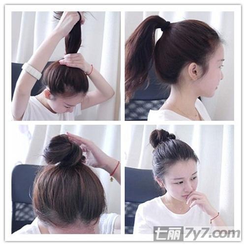 韩式<em>丸子</em>头<em>扎法</em>图解 清纯少女减龄卖萌风-DIY