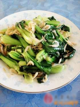 油菜炒虾皮