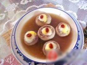 草菇蒸蛋