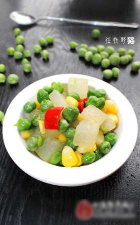 豌豆炒冬瓜