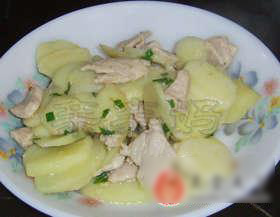马铃薯炒肉片
