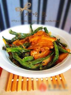 干豆角炖粉条五花肉