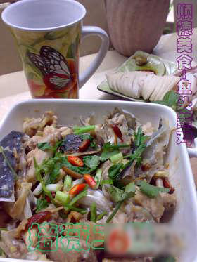 鱼头蒸鸡