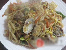 鲜蔬海鲜炒面